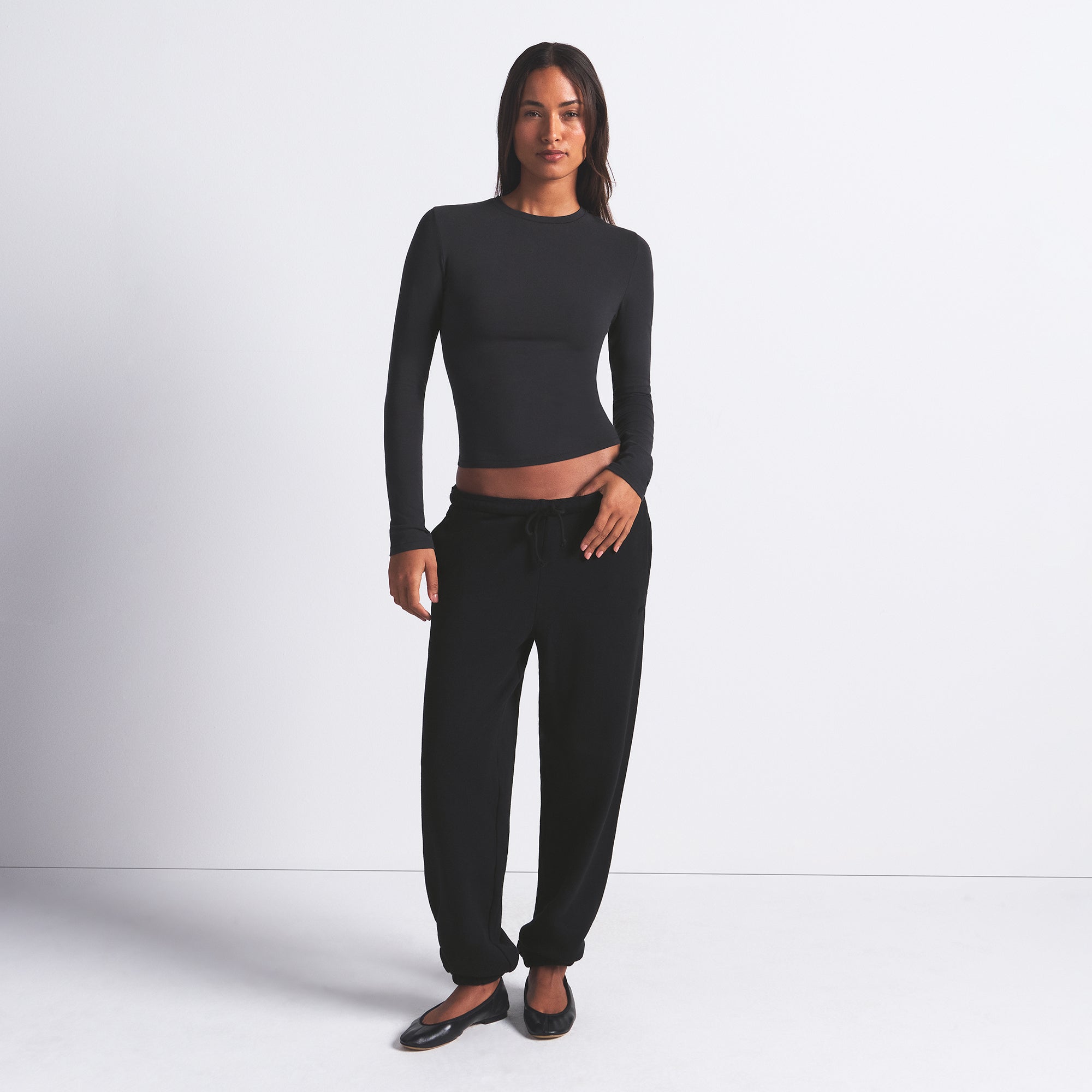 Cotton Jersey Long Sleeve T-shirt