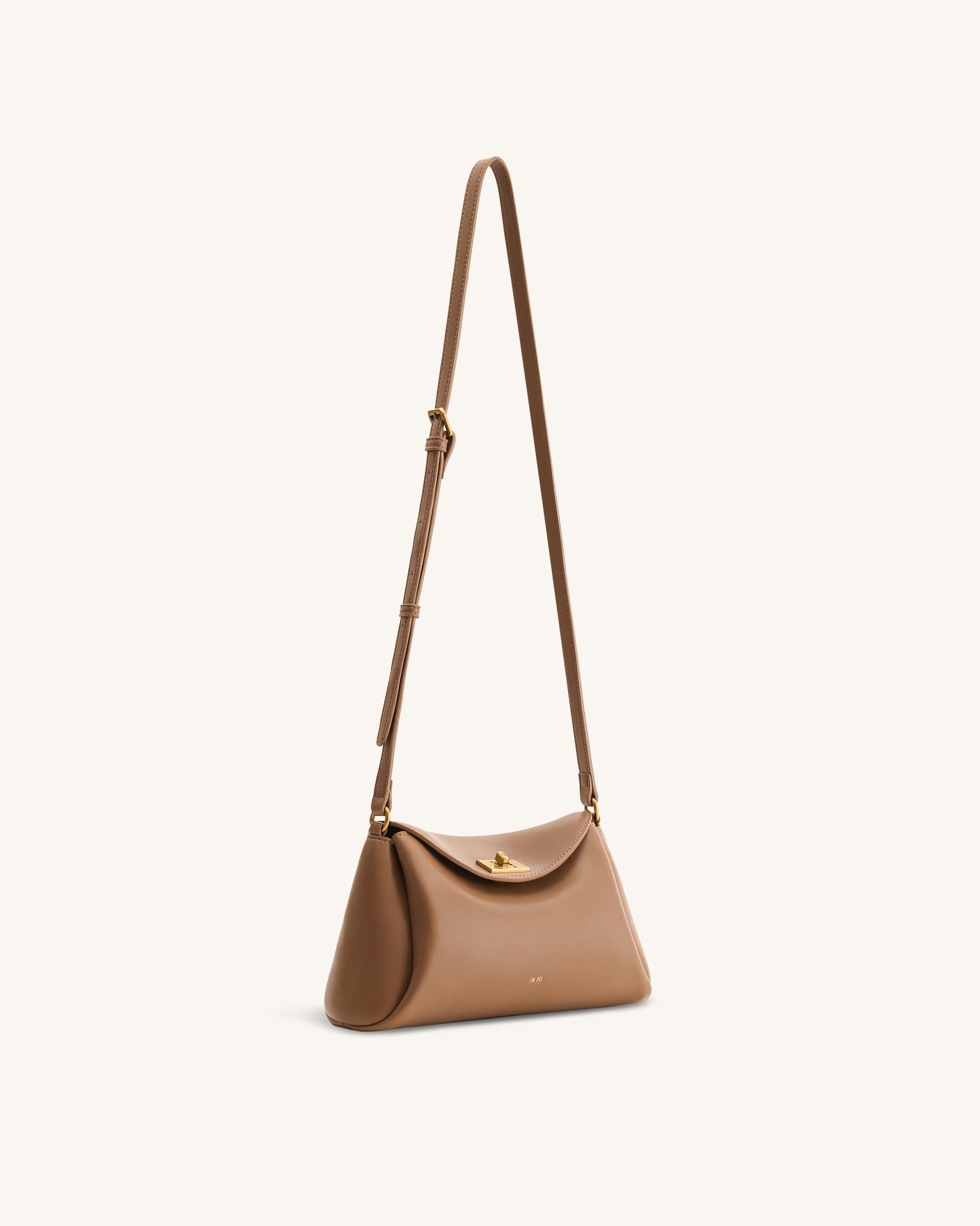 Greta Twist-Lock Crossbody Bag - Black