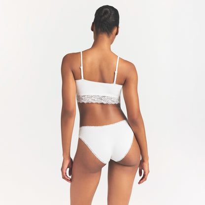 Lightweight Cotton Lace Brief