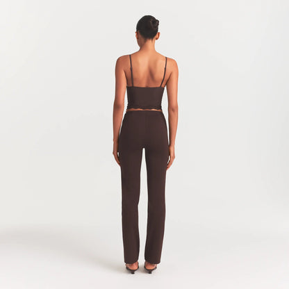 The Essential Collection High-waisted Pintuck Straight Pant