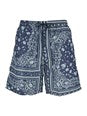 Fendi Blue Swimsuit with Elasticated Waist and All-Over FF Motif in Tech Fabric Man