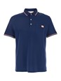 Valentino Blue Polo Shirt with Classic Collar and Logo Patch on the Front in Cotton Man £ 475.00 -40% £ 285.00