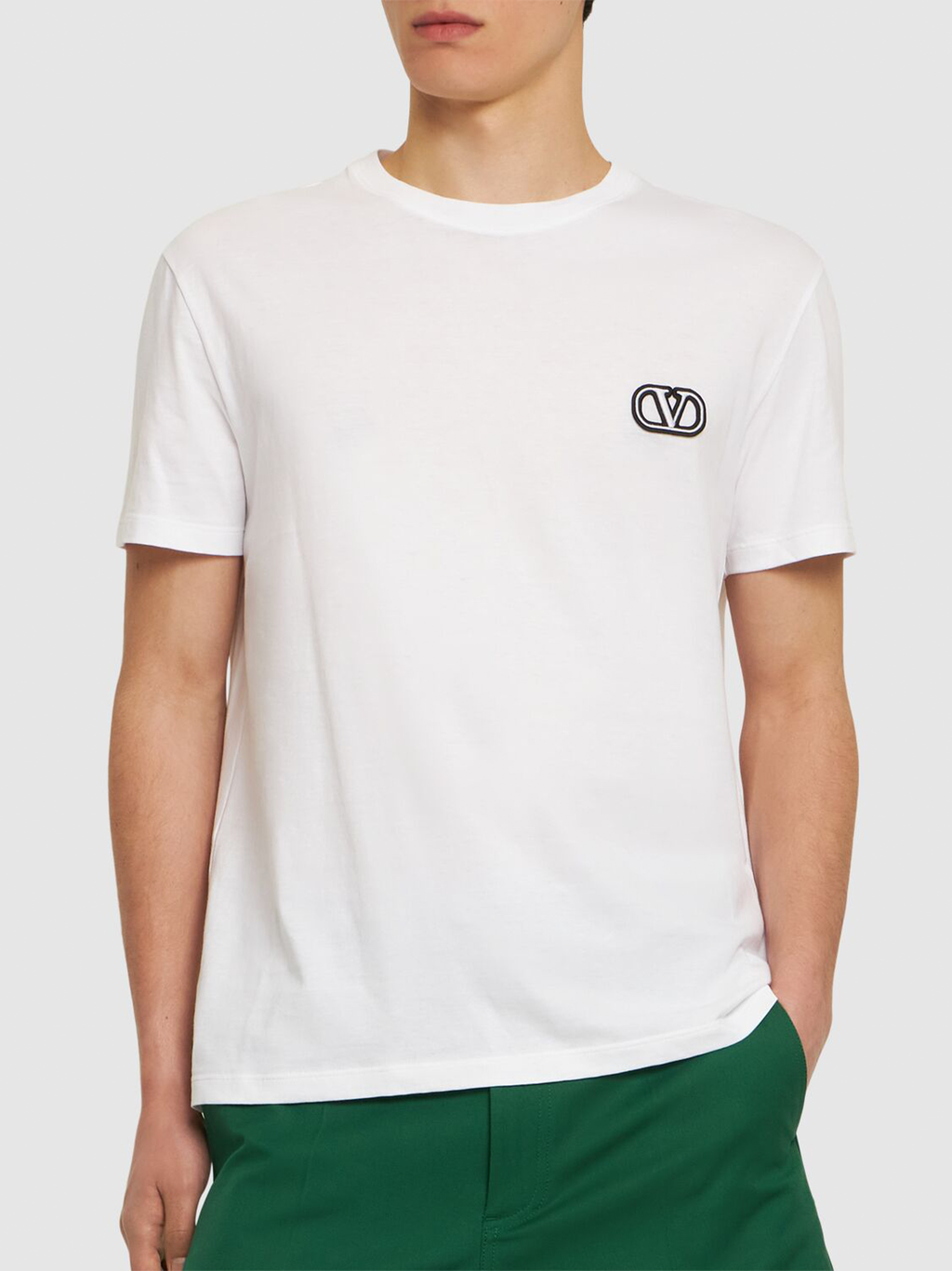 Valentino VLogo Signature Patch T-Shirt in White