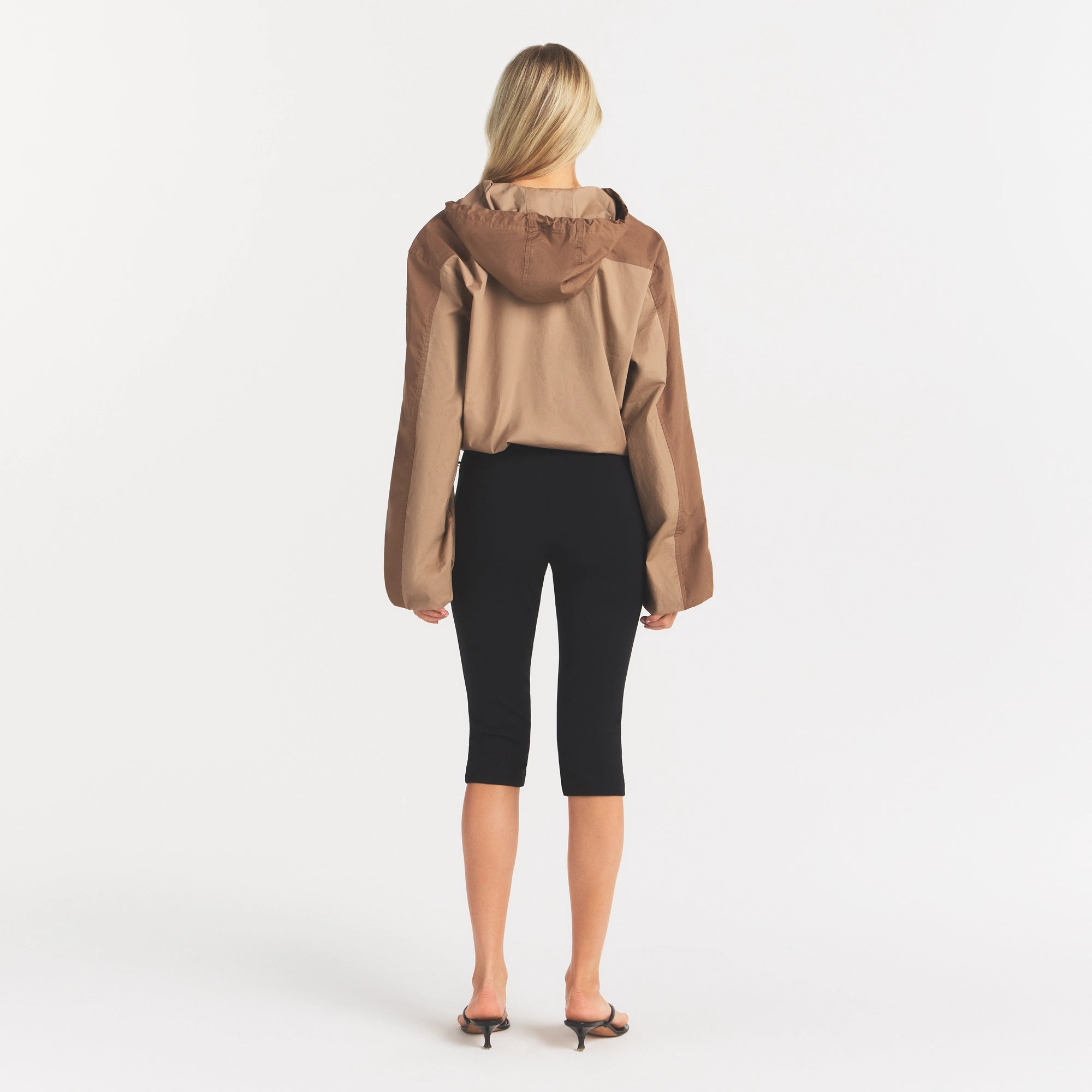 Woven Cotton Half Zip Pullover
