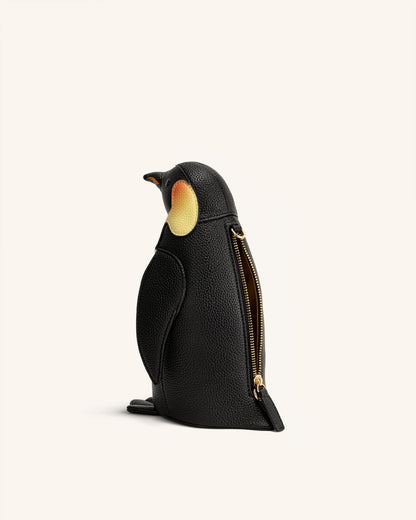 Pia Penguin Crossbody Bag - Black/White