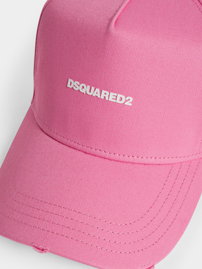 Dsquared2 Mini Logo Baseball Cap in Pink
