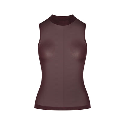Slinky Knit Mock Neck Tank