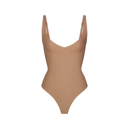 Skims Body Core Sculpt Plunge Thong Bodysuit