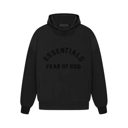 Fear of God Essentials Arch Logo Hoodie 'Jet Black'