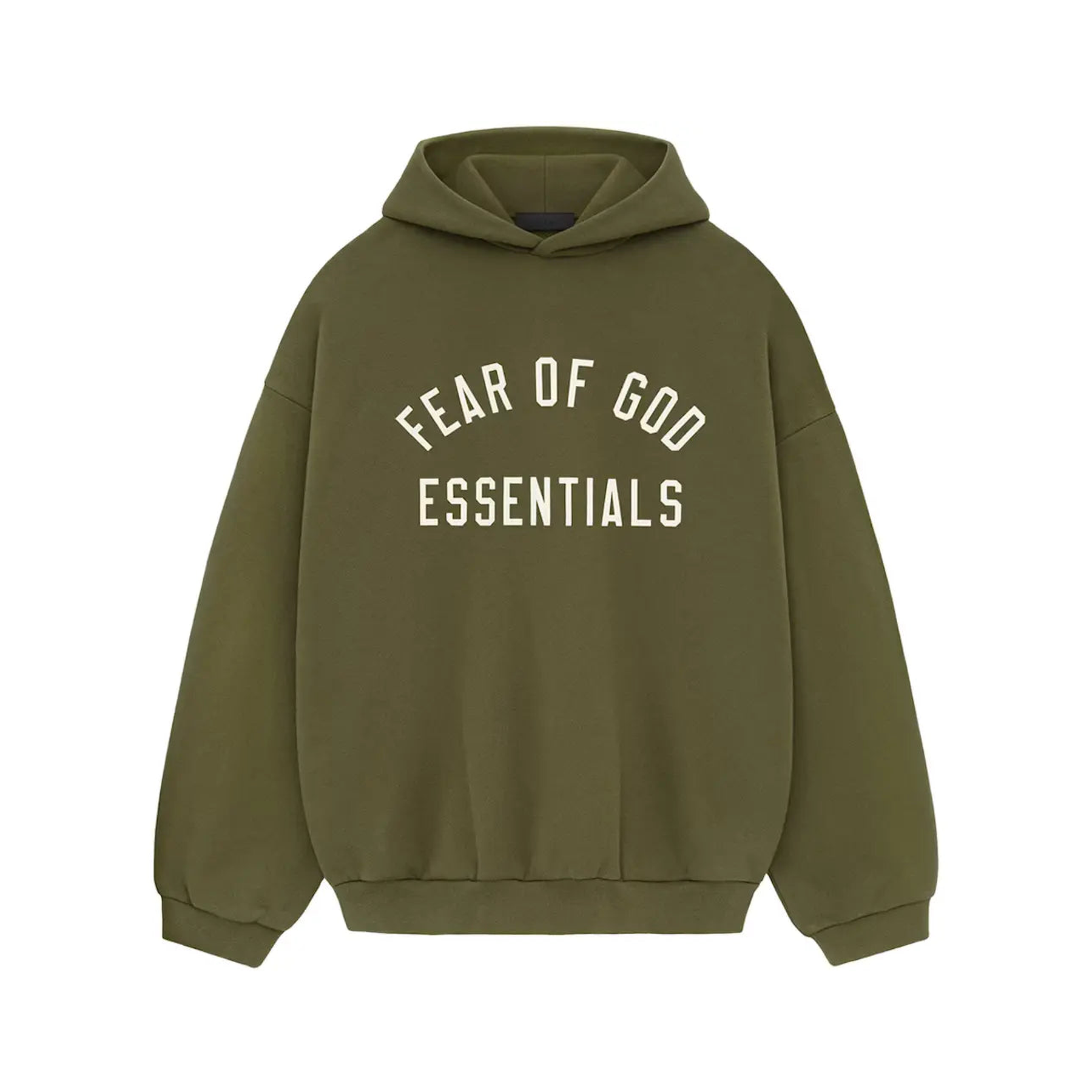 Fear of God Essentials Fleece Hoodie Military
