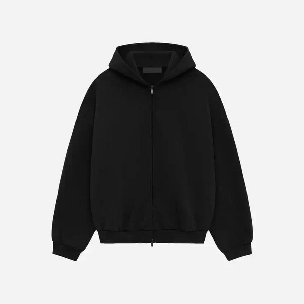 Fear of God Essentials Heavy Fleece Fullzip HoodieBlack