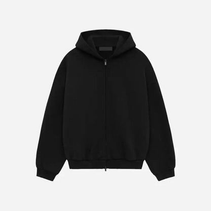 Fear of God Essentials Heavy Fleece Fullzip HoodieBlack