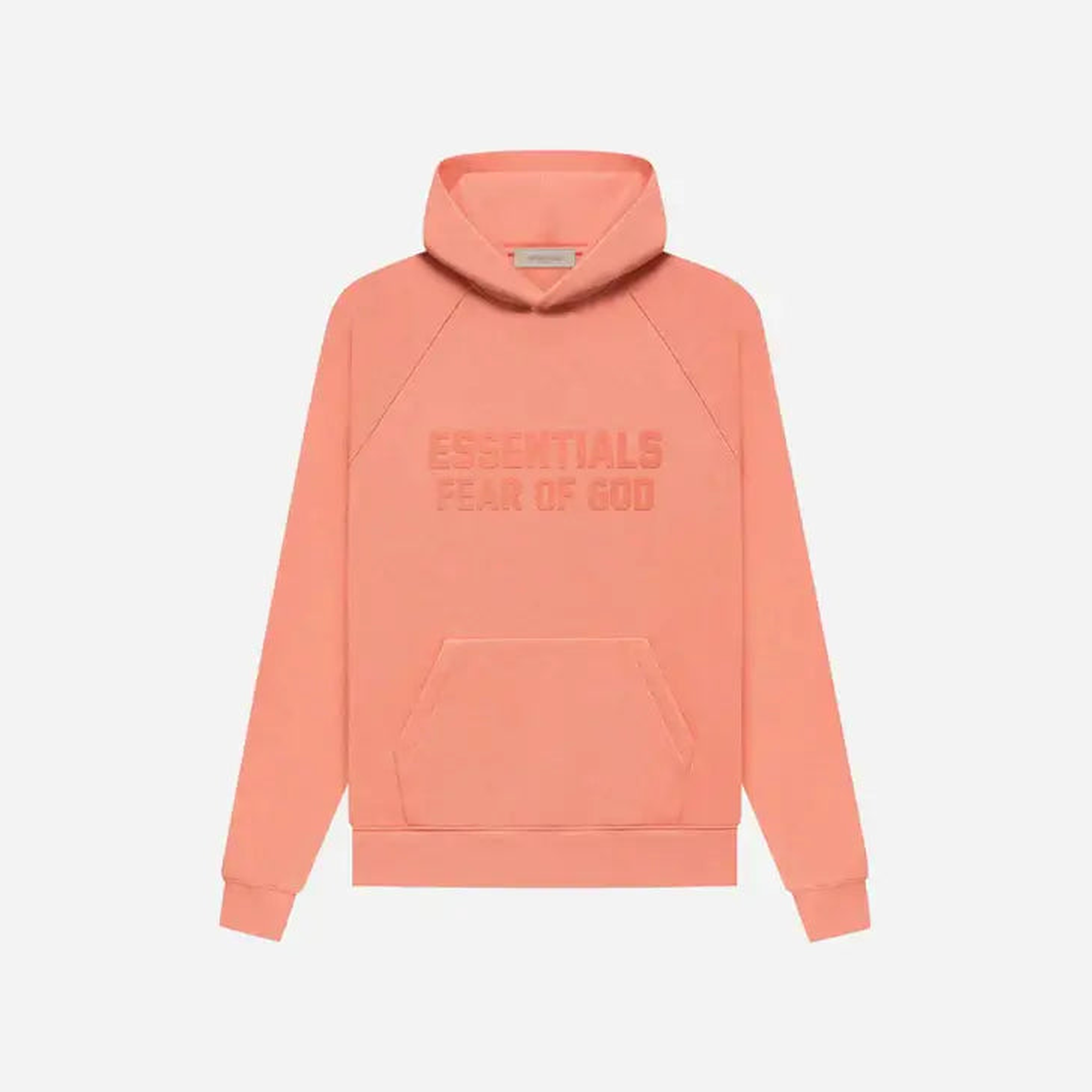 FEAR OF GOD ESSENTIALS HOODIE FW22 CORAL