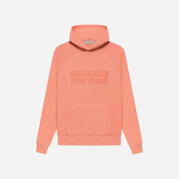 FEAR OF GOD ESSENTIALS HOODIE FW22 CORAL