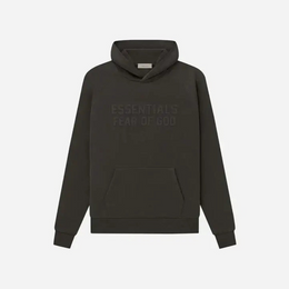 FEAR OF GOD ESSENTIALS HOODIE SS23 - OFF-BLACK