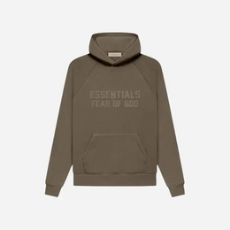 FEAR OF GOD ESSENTIALS HOODIE WOOD