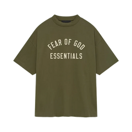 Fear of God Essentials Jersey Crewneck Tee Military