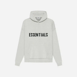 Fear of God Essentials Knit Pullover Hoodie (SS21) Light Heather Oatmeal
