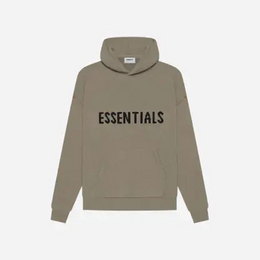 FEAR OF GOD ESSENTIALS KNIT PULLOVER HOODIE (SS21)TAUPE