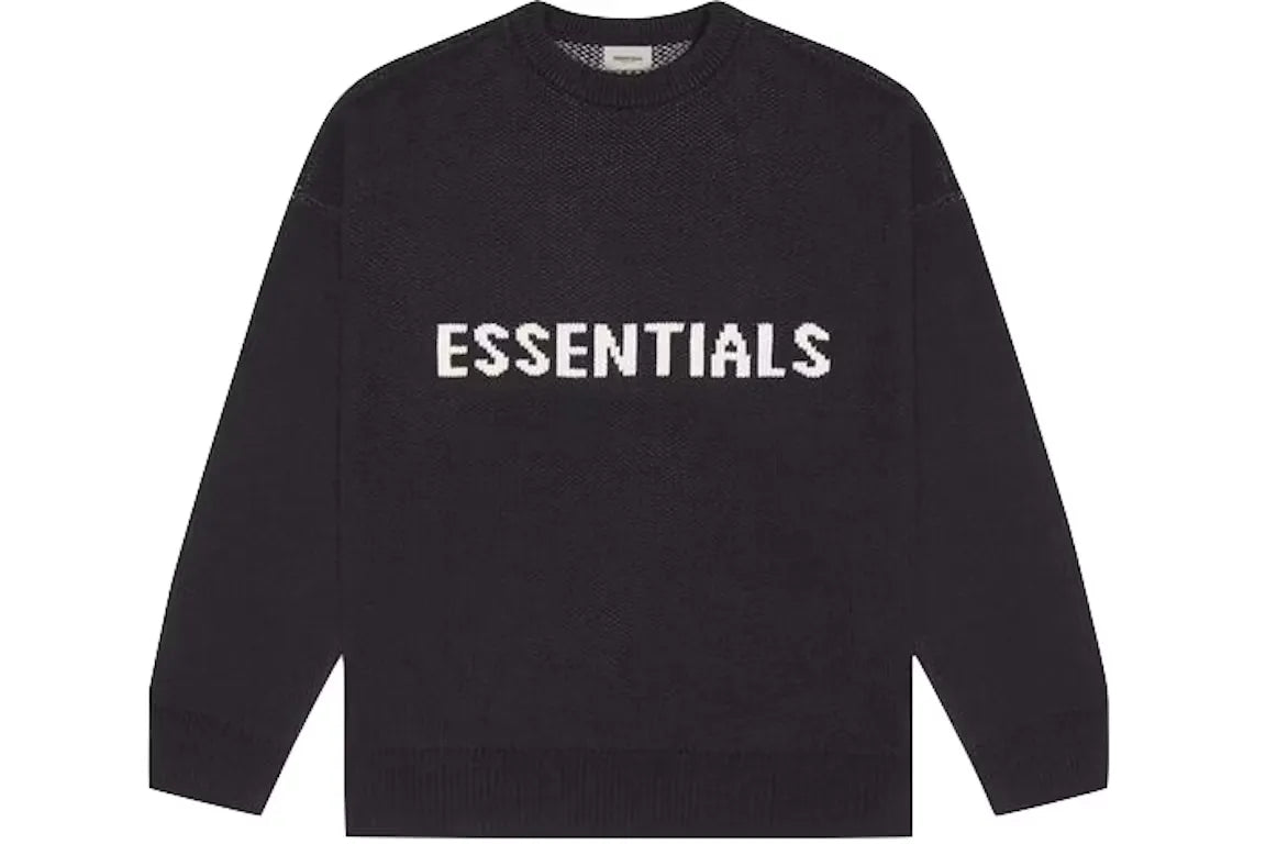 Fear of God Essentials Knit Sweater 'Dark Slate/Stretch Limo/Black'