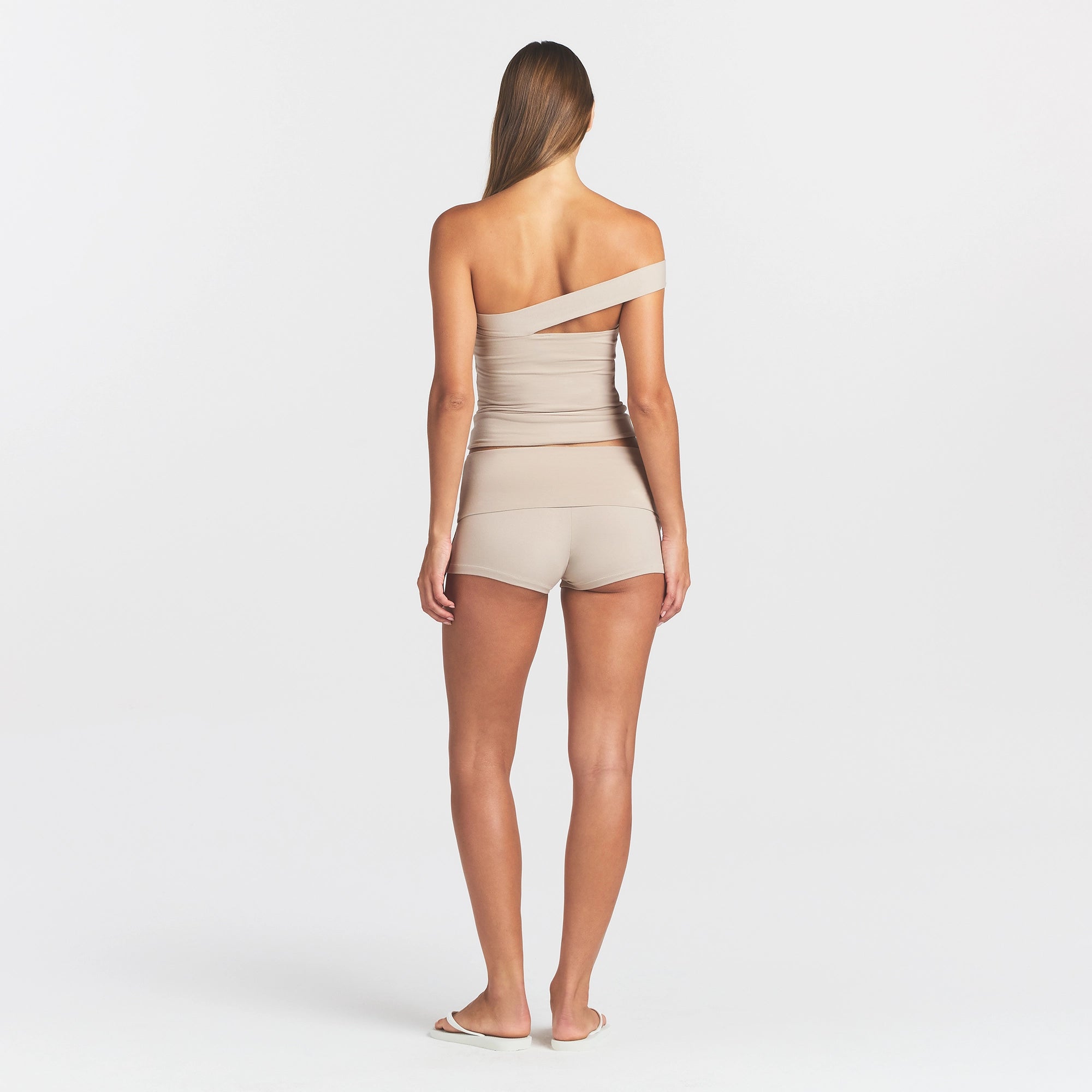 Cotton Jersey Asymmetrical Top