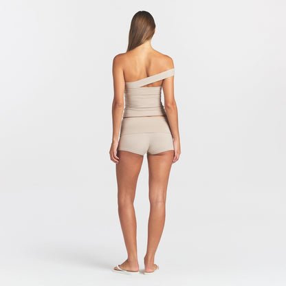 Cotton Jersey Asymmetrical Top