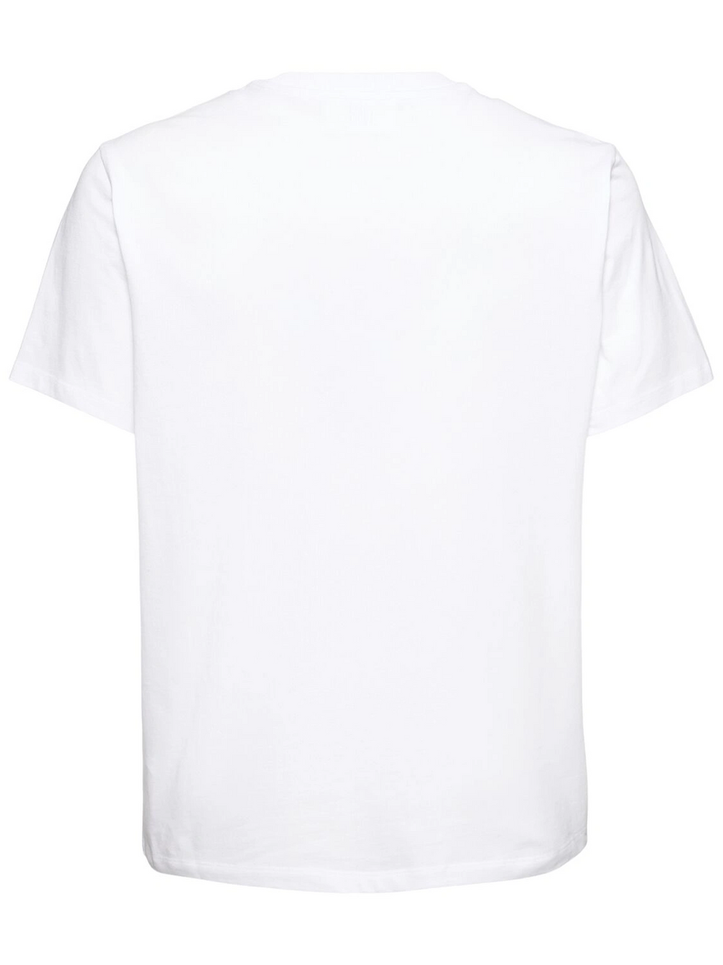 Ami Paris Ami De Coeur White Embroidered Logo T-Shirt in White
