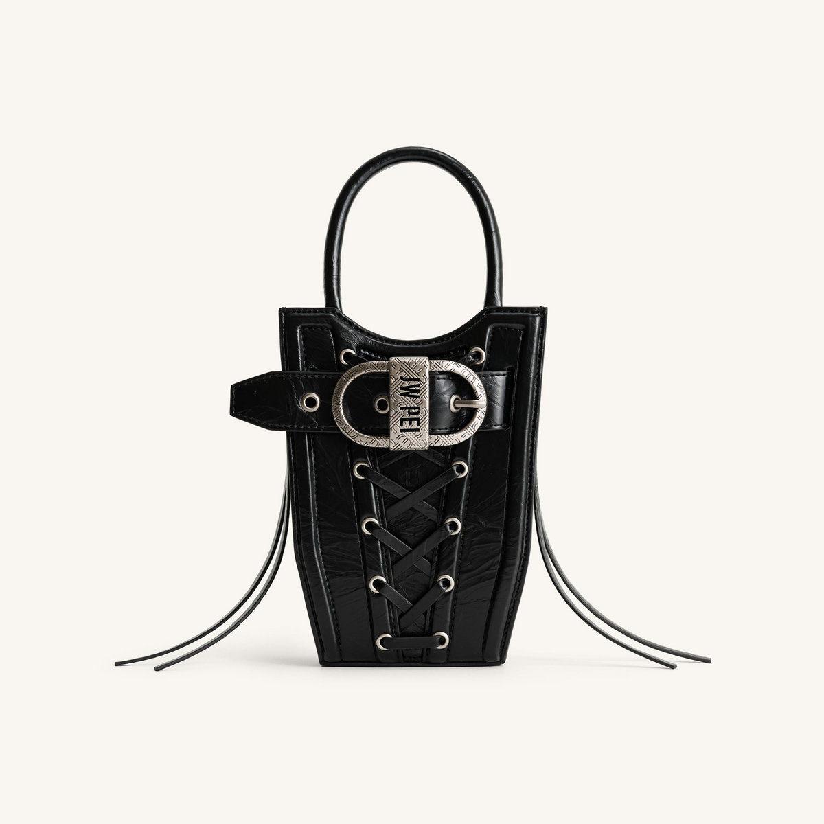 FEI Crushed Straps Phone Bag - Black