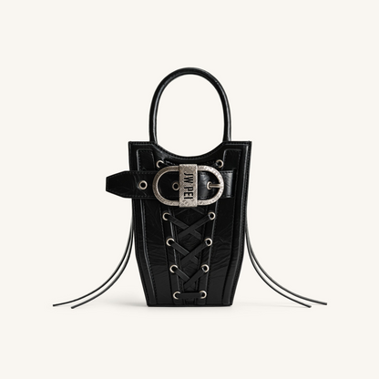 FEI Crushed Straps Phone Bag - Black