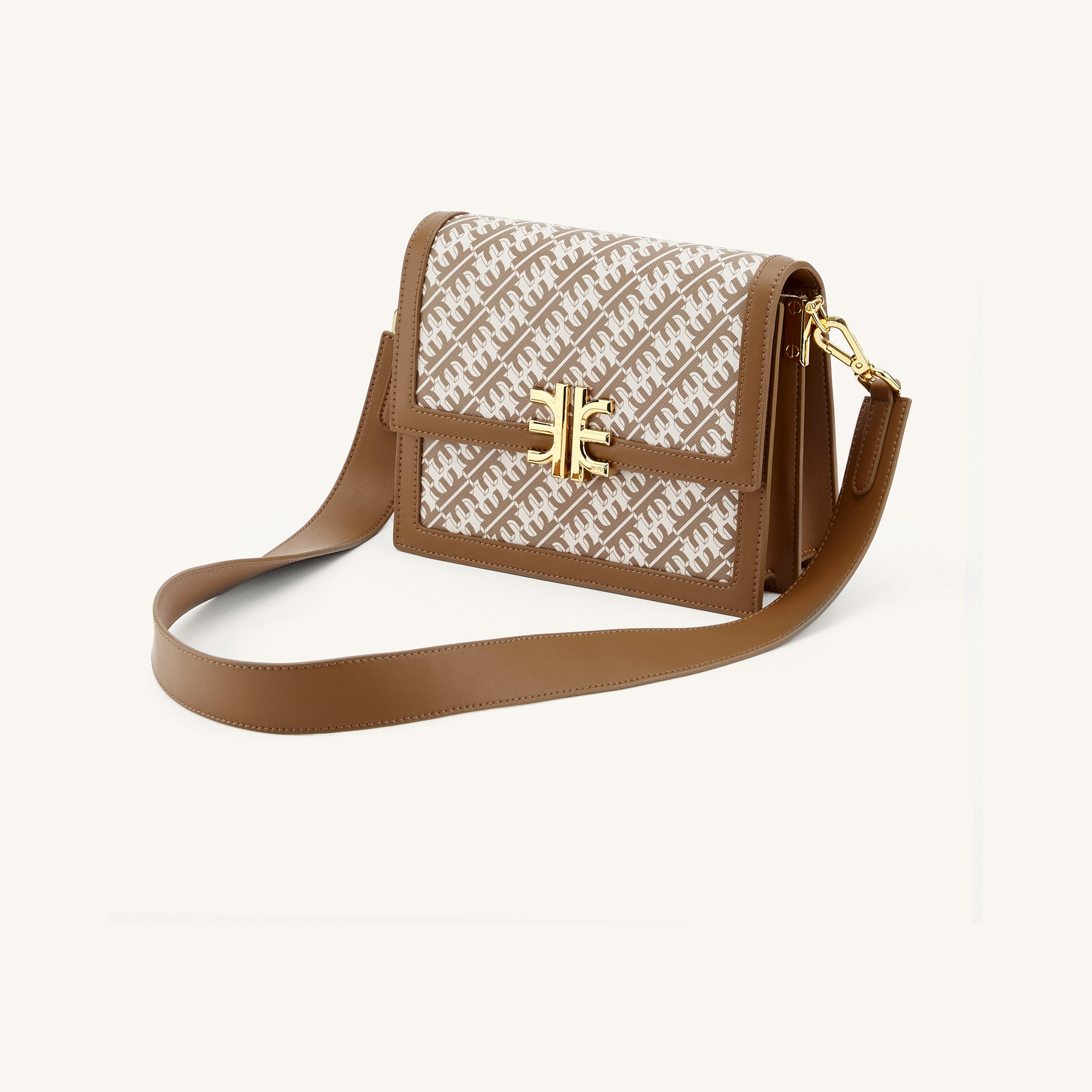 FEI Mini Flap Crossbody - Brown