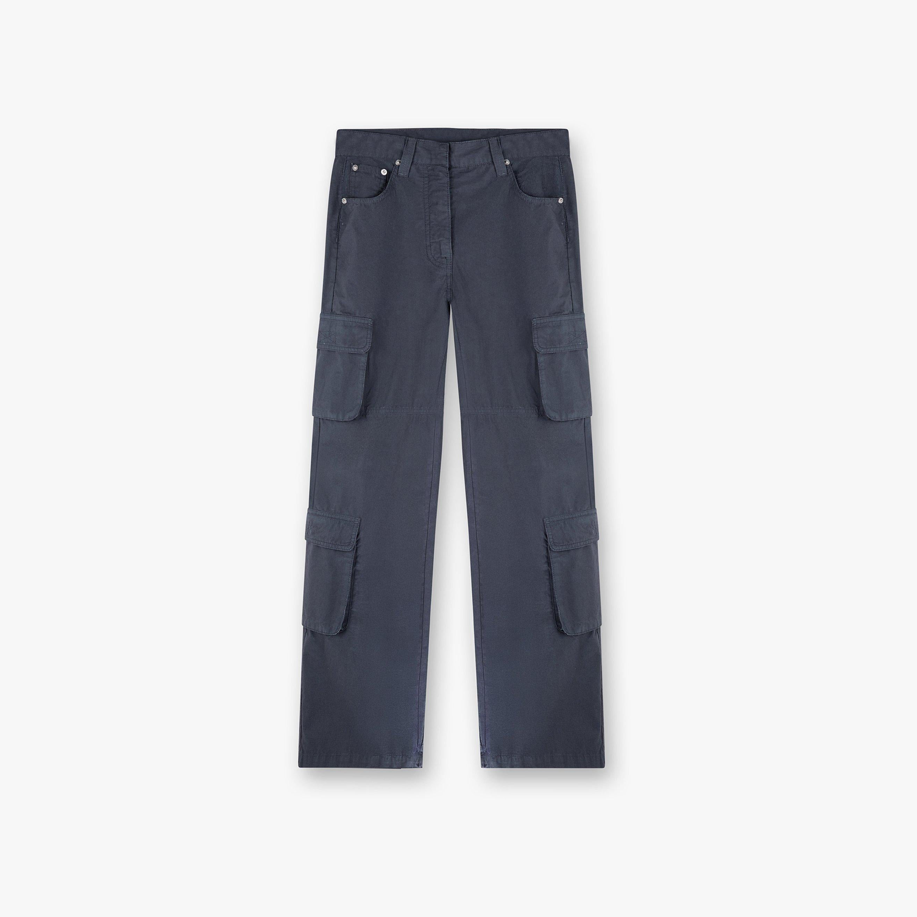 Fender Wide Leg Cotton Cargo Trousers
