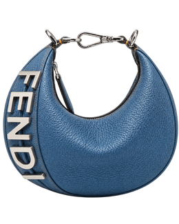 Fendi Blue Fendigraphy Mini Cross Body Bag