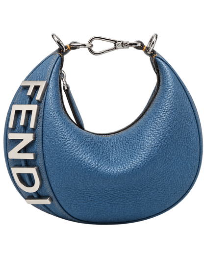 Fendi Blue Fendigraphy Mini Cross Body Bag