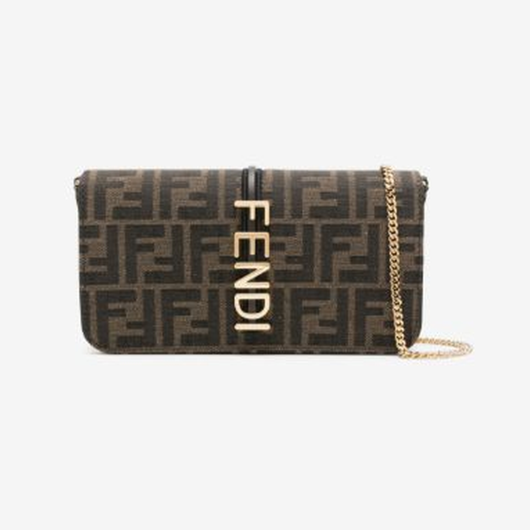 Fendi Fendigraphy jacquard chain wallet