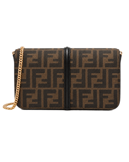 Fendi Fendigraphy jacquard chain wallet