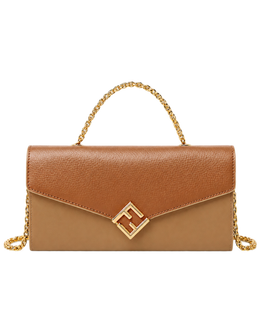 Fendi FF Diamonds chain wallet