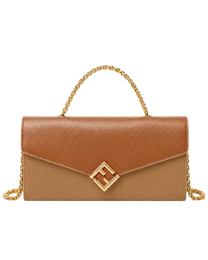 Fendi FF Diamonds chain wallet
