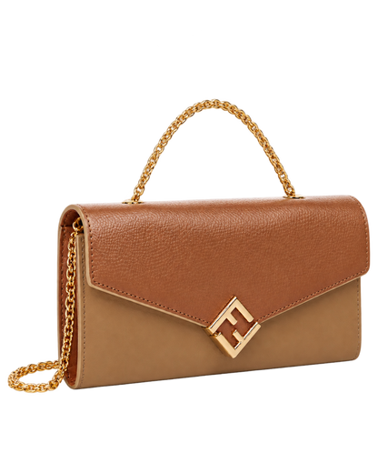 Fendi FF Diamonds chain wallet