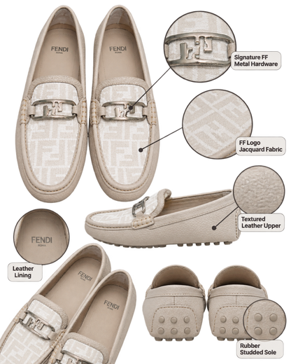 FENDI FF Logo Loafers