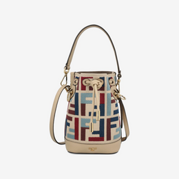 Fendi Mon Tresor FF-embroidered bucket bag