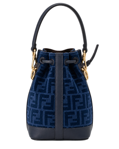 Fendi Mon Tresor Mini Bucket Bag in Denim