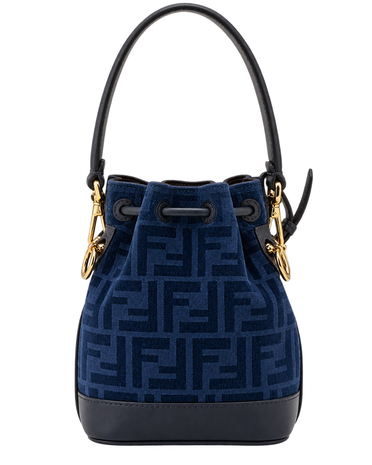 Fendi Mon Tresor Mini Bucket Bag in Denim
