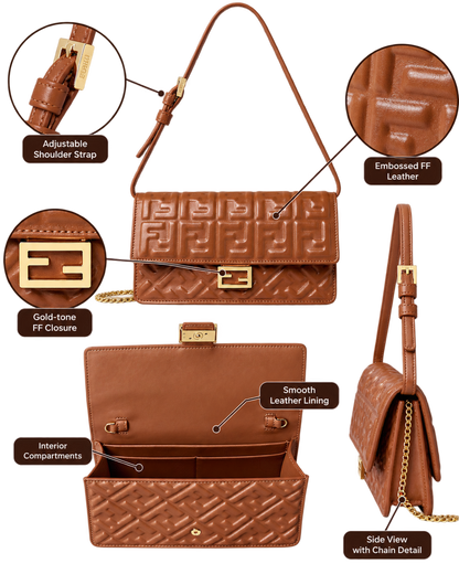 Fendi Tube chain wallet