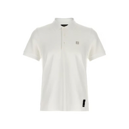 Fendi White Pique Polo Shirt
