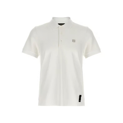 Fendi White Pique Polo Shirt