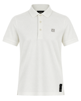 Fendi White Pique Polo Shirt