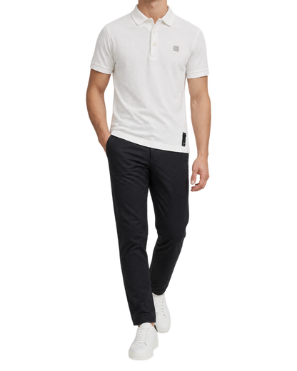 Fendi White Pique Polo Shirt