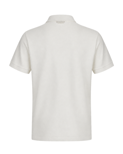 Fendi White Pique Polo Shirt