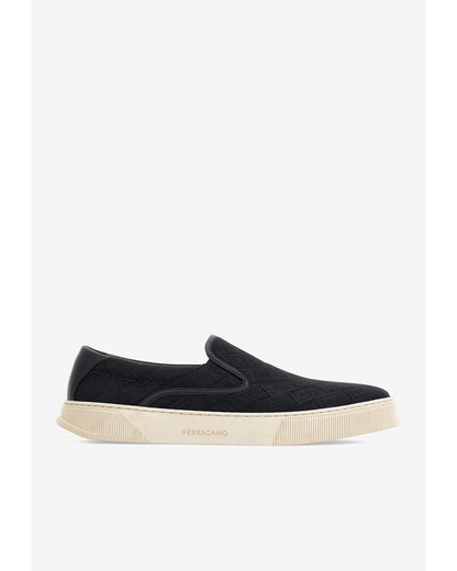 Men's White Cameron Slip-On Sneakers