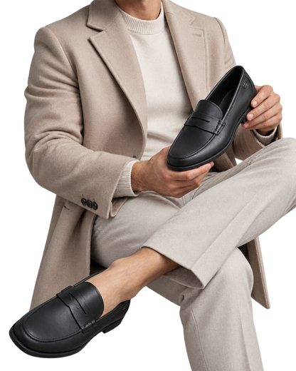 Ferragamo Athen Gancini Leather Penny Loafers